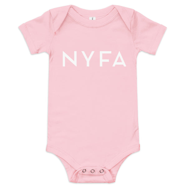 NYFA Infant Short Sleeve Bodysuit in Pink