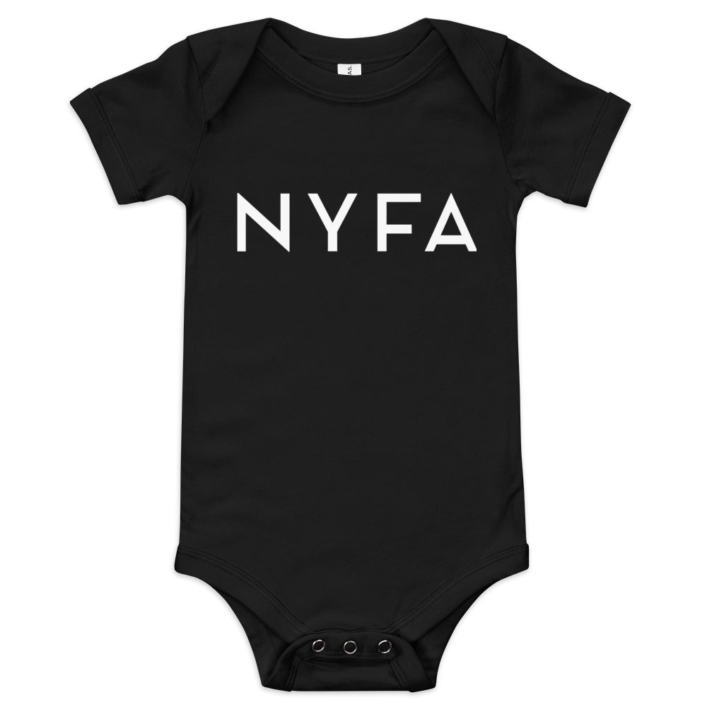 NYFA Infant Short Sleeve Bodysuit in Black