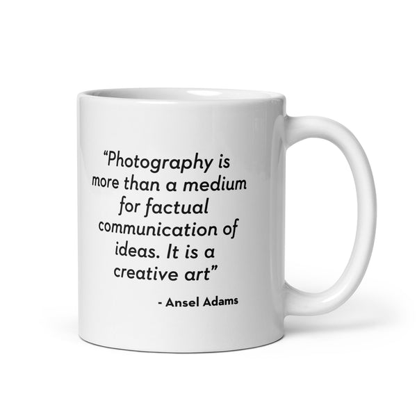 NYFA Mug with Ansel Adams Quote - White