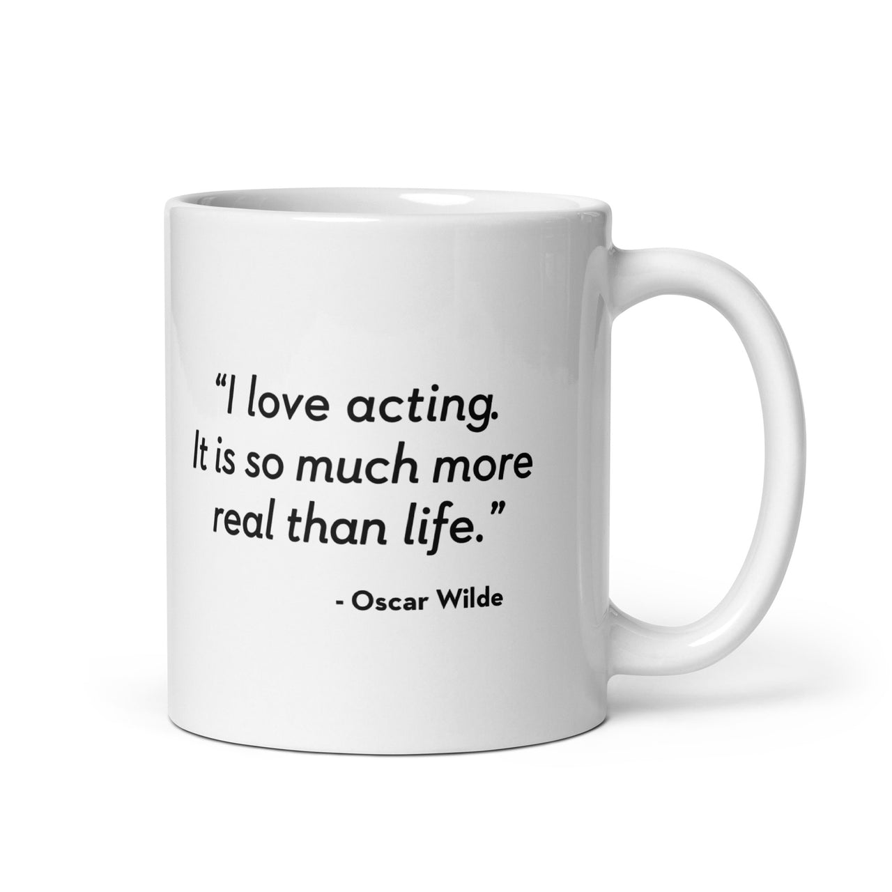 NYFA Mug with Oscar Wilde Quote - White